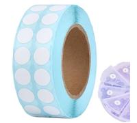 PONABEADIY 1 Rouleau de 3000 étiquettes Adhésives Rondes Blanches de 10mm Petites Pastilles de Codage Plates en Plastique pour la Fermeture D'Emballages la Fabrication de Bijoux L'Inventaire Le Burea