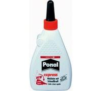 Colle à bois Ponal Express, transparente et à séchage rapide pour de nombreux travaux de collage et de bricolage, colle résistante à l'eau en bouteille pratique de 550 g.