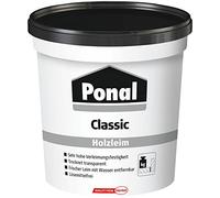 Ponal Classic Holzleim, colle à bois prête à l'emploi avec une grande résistance au collage pour les collages de montage, de surfaces et de joints, 760 g de colle de bricolage transparente en seau