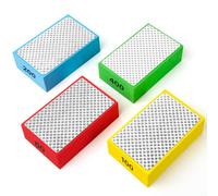 Poncage Carrelage Eponge A Poncer Lot de 4 Cales à Poncer ✮Marque Francaise✮ Polissage Éponge Abrasive - Cale A Poncer Diamant Carrelage Rubi ✯Garantie À Vie✯ Eponge Poncage 4 Grains 60/100/200/400