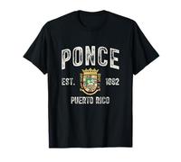 Ponce City In Porto Rico Est 1692, Porto Rico Armorial T-Shirt