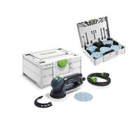 Ponceuse Ø125 mm RO 125 FEQ-Plus ROTEX + Systainer de 100 abrasifs FESTOOL