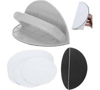 Ponceuse à angle semi-circulaire multifonctionnelle, Kit de ponçage micro-détaillé manuel auto-adhésif avec papier de verre 180/240/320 Grit, ponçage de polissage pour mur, angle (240)