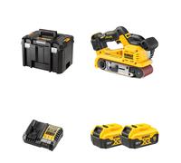 Ponceuse à bande 18V DCW220NT-XJ + 2 batteries 18V 5 Ah + chargeur DCB1104-QW DEWALT