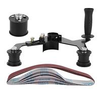 Ponceuse à bande de polissage de tubes |Plage de meulage à 270° pour acier inoxydable/garde-corps/tuyaux coudés |Accessoire de meuleuse d'angle pour l'ébavurage et l'élimination