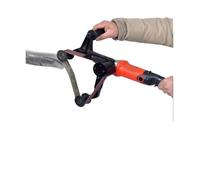 Ponceuse à bande électrique industrielle for tubes, machine de ponçage, de meulage et d'affûtage de tubes électriques