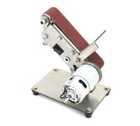 Ponceuse à bande électrique sur pied - Polisseuse 795 - Moteur à broche 24 V - 600 m/min - Polisseuse à angle fixe - Aiguiseur de bureau vertical