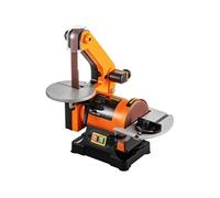 Ponceuse à Bande et à Disque 250W/230V Machine à Polir Electrique 2,54x76cm Orange