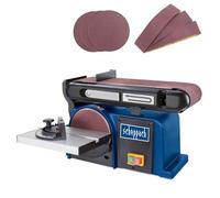 Ponceuse à bande et à disque Scheppach BTS900 - Ø 150 mm - 370 W (Livrée avec 3 bandes et 3 disques abrasifs)