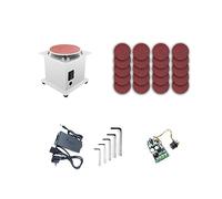 Ponceuse à bande, Mini banc ponceuse à disque rouleau de ponçage affûteuse de bord électrique 7 rectifieuse de paillasse auto-adhésive à vitesse Variable(Set 3)