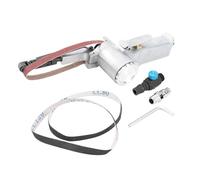 Ponceuse à bande pneumatique pneumatique de 10 mm, ponceuse à bande professionnelle, polisseuse, machine-outil de meulage avec poignée ergonomique, adaptateur de réglage de la