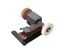 Ponceuse à bande, Ponceuse à bande sur pied, meuleuse stationnaire, ponceuse à bande électrique à angle réglable avec bandes abrasives(3)