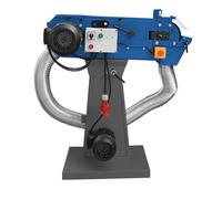 Ponceuse à bande pour métaux 75x2000 mm 18-36 m/s 3/4 kW 400V arrêt d'urgence avec aspiration intégrée Metallkraft MBSM75-240-2 AS