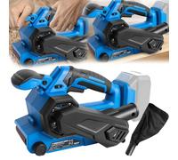 Ponceuse à Bande, Sans Fil Ponceuse à Bande Sans Balais Pour Makita 18V Ponceuse-Bande-Sans Fil 6 Vitesses Variables Outil Polissage Avec PoussièRe Pour Bois Métal (Batterie Non Incluse)