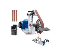 VEVOR Ponceuse à bande, 1828,8x50,8 mm, polisseuse à bande vitesse variable VFD, machine de polissage 1500 W, 3 moules de meulage, 3 bandes abrasives pour travail de métaux, fabrication de couteaux