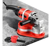 Ponceuse à Béton à 3 Têtes, Ponceuse Murale Avec évents De Refroidissement, Structure à Trois Axes Et Fonctionnement Sans Angle Mort à 90° Pour Un Meulage Efficace Des Murs Et D Machine+vacuumcleaner