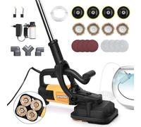 Ponceuse à BéTon Et à Plaques De PlâTre Puissante Avec,Angle Grinder | Capot Anti-PoussièRe, 6 Vitesses Variables, 6000 Tr/Min,Rangement Facile - IdéAle Pour Un PonçAge(B)