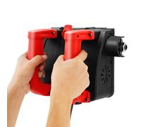 Ponceuse à béton - Fraise à rouleau - 1200 W - Raboteuse murale électrique - Avec mallette à outils - Profondeur réglable - Pour murs en ciment, murs peints