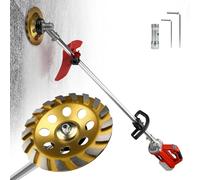 Ponceuse à béton, pour batterie Makita 18 V, poignée longue, 700 W, fraise à béton, avec capot de protection, meule diamantée de 180 mm, pour fraiseuse à béton, fraiseuse de rénovation, fraise de