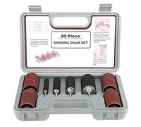 Ponceuse à Broche, Tambour de Ponçage pour Perceuse 20 Pièces Kit D'outils de Ponceuse à Tambour de Ponçage de Broche avec étui pour Perceuse à Presse Ponceuse à Tambour