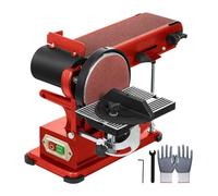 Ponceuse à disque à bande 4x36 pouces et disque 6 pouces, ponceuse à bande à disque d'établi 375 W Ponceuse d'établi puissante for le travail du bois Pour le bricolage