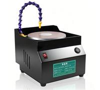 Ponceuse À Eau 350 W, Ponceuse Électrique D'établi, Affûteuse D'établi, 7 Vitesses, Vitesse Maximale 3350 Tr/min, Avec 10 Feuilles De Papier Abrasif, Utilisation À Sec Et À L'eau