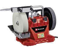 Einhell Affûteuse à eau TC-WG 200 – 125 W, meule 200 mm, réservoir anti-corrosion, disque cuir
