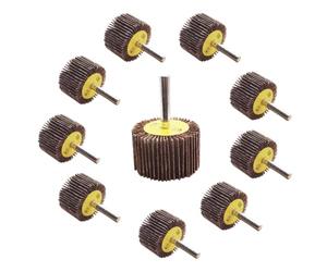 Ponceuse à éventail,Papier de verre50X25x6MM grain 80.La meule convient au nettoyage de la rouille/des bavures de soudure/des produits en bois.Convient à tous les outils électriques/de tour(10 pièces)