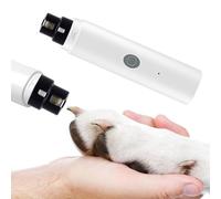 Ponceuse à griffes pour chien - Rechargeable - Soin et lissage des pattes sans douleur - Lime à ongles électrique professionnelle avec lumière LED pour K