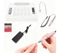 Ponceuse à ongles 5 en 1, lampe électrique for manucure, sèche-ongles, aspirateur, dépoussiéreur, lime à ongles, polisseuse, lampe LED, for salon et maison