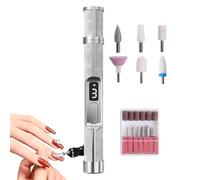 Ponceuse à ongles - ABS+ 16x2cm | Polisseuse à Ongleš 3 vitesses avec rechargeable, portable, design compact, usage domestique, voyage, soin des ongles des pieds, dissolvant de callosités portable | S