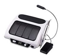 Ponceuse à Ongles avec Aspirateur Ongle, AZ GOGO 3 en 1 Ponceuse pour Ongles Professionnelle 30000RPM, Aspirateur Manucure Poussiere Ongle avec 6 Forets/Pédales de Commande/Lampe LED flexible/Filtre