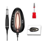 Ponceuse à ongles électrique, 40000 tr/min Portable Électrique Perceuse À Ongles Manucure Machine Ensemble Professionnel Brushless Moteur Polisseuse Avec Capteur De Lumière Rouge(Gold)