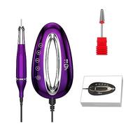 Ponceuse à ongles électrique, 40000 tr/min Portable Électrique Perceuse À Ongles Manucure Machine Ensemble Professionnel Brushless Moteur Polisseuse Avec Capteur De Lumière Rouge(Purple)