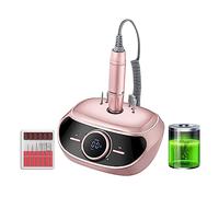 Ponceuse à ongles électrique, Perceuse à ongles 35000 tr/min, lime électrique portable for machine de manucure pédicure, outils salon d'art des(S303 Pink)
