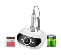 Ponceuse à ongles électrique, Perceuse à ongles 35000 tr/min, lime électrique portable for machine de manucure pédicure, outils salon d'art des(S303 White)
