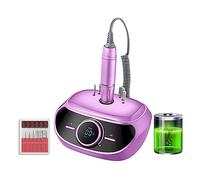Ponceuse à ongles électrique, Perceuse à ongles 35000 tr/min, lime électrique portable for machine de manucure pédicure, outils salon d'art des(S303 Purple)