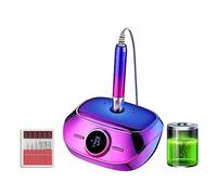Ponceuse à ongles électrique, Perceuse à ongles 35000 tr/min, lime électrique portable for machine de manucure pédicure, outils salon d'art des(S304 Purple)