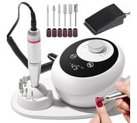 Ponceuse à ongles électrique professionnelle, 45 000 tr/min, pour ongles en gel, lime à ongles électrique avec lime à ongles, kit d'accessoires de manucure et pédicure pour un usage domestique, salons