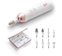 Ponceuse à Ongles Électrique Professionnelle avec 9 Embouts, 5 Vitesses, LED, Double Sens, USB Rechargeable, Kit Complet