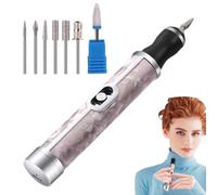 Ponceuse À Ongles Électrique Sans Fil - Manucure Pédicure | Lime À Ongles Sans Fil Portable Batterie Lithium 500 MAh LED | Pour Acrylique Gel Épais Débutant Femme Maman