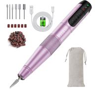 Ponceuse à ongles électrique sans fil - SIGHTMARK - 20000 tr/min - Kit complet - 12 forets - 31 bandes de ponçage