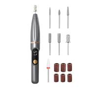 Ponceuse à Ongles Électrique - Set de Manucure avec Polisseuse 15000 Tours par Minute - Machine à Percer et Polir les Ongles - pour Salon à Domicile Spa Voyage Soins des Mains et des Pieds