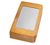 Ponceuse à Pointe de Queue de Billard, Bloc Bois Acier Inoxydable | Outil Ergonomique pour Nettoyer et Restaurer la Pointe, Prise Confortable, pour Plusieurs Pointes de Queue