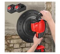 Ponceuse à polir, polisseur de Surface de mur de mortier de ciment de béton, Machine de polissage 48v 1680w avec batterie au Lithium sans brosse,1X2500MAH(2X2500MAH)