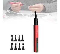 Ponceuse alternative, mini ponceuse avec tête de ponçage 8 pièces et papier de verre auto-adhésif, stylo de micro-ponçage électrique portable à charge USB for artisanat de modèle de passe-temps, ponça