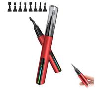 Ponceuse alternative Mini ponceuse, stylo de micro-ponçage électrique portable rechargeable par USB avec tête de ponçage 8 pièces et papier de verre auto-adhésif, petite ponceuse à stylo