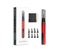 Ponceuse alternative, stylo de ponçage USB à charge rapide avec 8 têtes de ponçage, papier abrasif autocollant prédécoupé en maille 134 pièces (ESA)