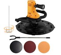 Ponceuse Béton Électrique, Taloche - Construction Durable, Moteur Cuivre Pur, Vitesse Variable, Perche De Rallonge, Malaxeur, Disque Autoadhésif, LED Pour Artisans(Yellow)