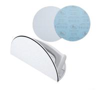 Ponceuse d'angle demi-ronde avec poignée ergonomique et 10 patins de papier de verre pour un ponçage précis et confortable (1)